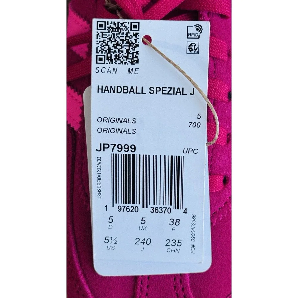 Women’s Size 6.5 adidas Spezial J Ruby/Lucid Pink JP7999 NIB